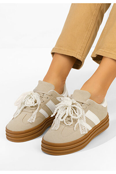 B T Shoes Γυναικεία αθλητικά παπούτσια Roxanne μπεζ