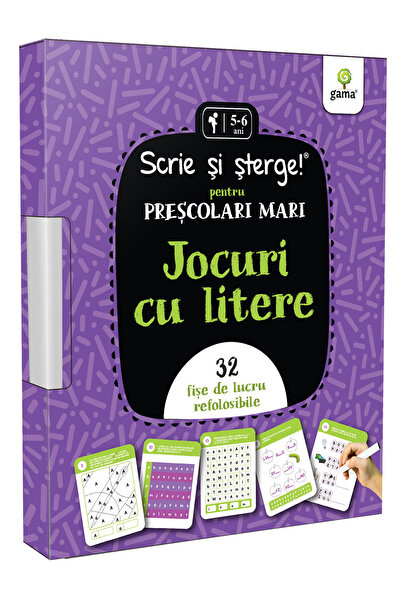 Editura Gama Jocuri Cu Litere - Pentru Preșcolari Mari