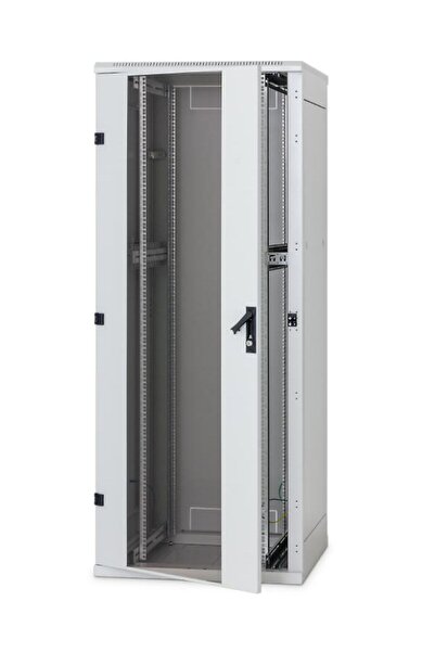 TRITON 19" 15U Floor Standing Rack Cabinet 600x600 Glass Door Grey