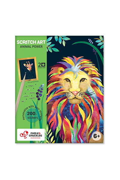 Chalk and Chuckles Δημιουργικό Σετ Σκραπμπούκ - Υπερδυνάμες των Ζώων