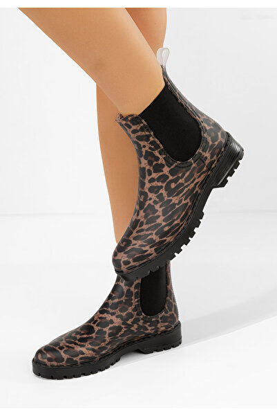 B T Shoes Γυναικεία Μποτάκια Godiva λεοπαρ