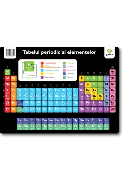 Editura Gama Περιοδικός Πίνακας των Στοιχείων Α4