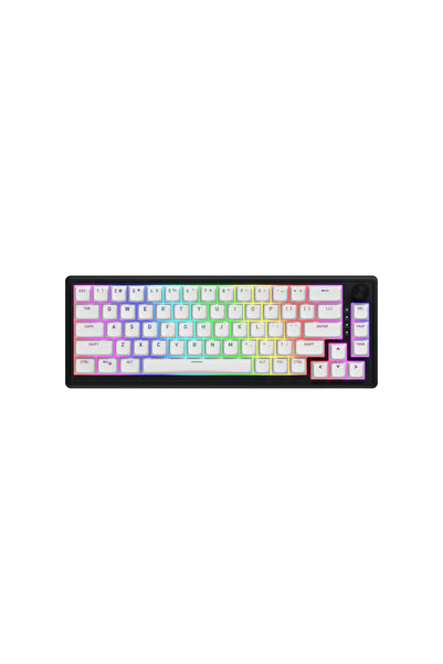 HATOR Skyfall 60 Tastatură Mecanică Wireless Tri-Mod 2.4GHz BT5.3 Negru/Alb