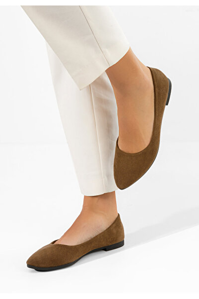 B T Shoes Γυναικείες μπαλαρίνες Genevieve V3 καφε