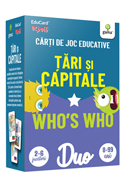 Editura Gama Duocard - Țări Și Capitale - Who'S Who