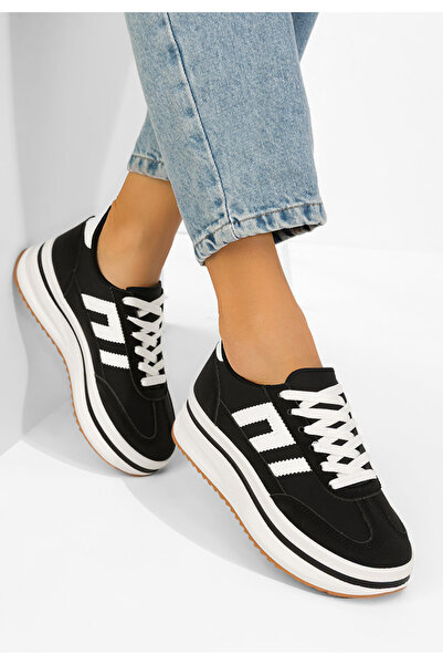 B T Shoes Sneakers με πλατφόρμα Jesie μαύρα