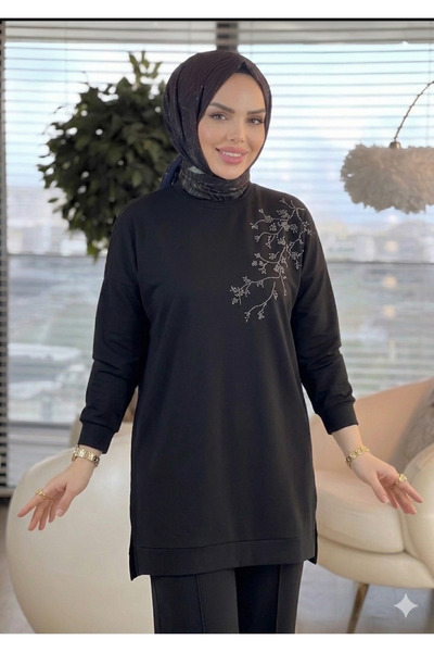 MİMİ Luxury Wear Women's Tracksuit Set Stone Detail