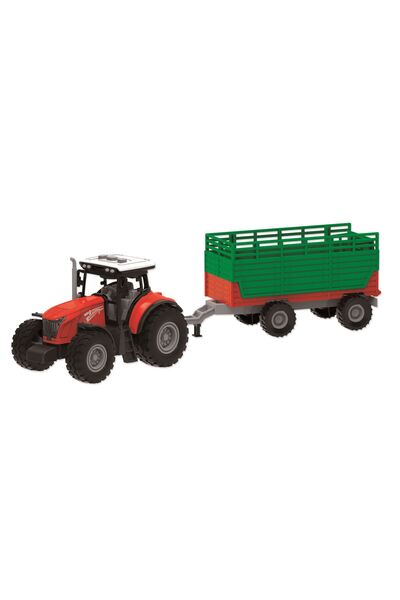 RS Toys Tractor Cu Remorca Rs Toys, Sunete Si Lumini, Cu Frictiune