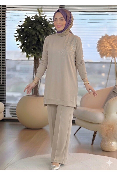 MİMİ Luxury Wear Women's Tracksuit Set Stone Detail