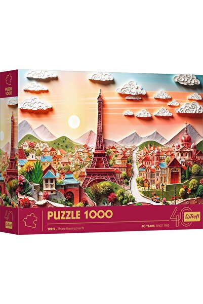 Fayola PUZZLE TREFL 1000 EDIȚIE ANIVERSARĂ A 40-Ă LUNETĂ 3D PARIS