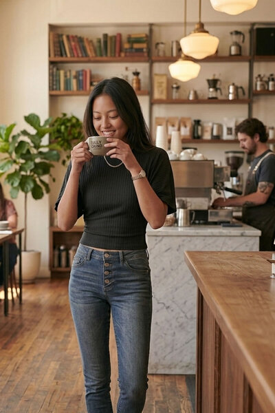 Şiir WONSA Top și bluză de damă cu croială slim, cu mâneci largi, din amestec...