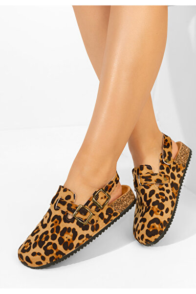 B T Shoes Γυναικεία μουλάρια Nedenia λεοπάρ