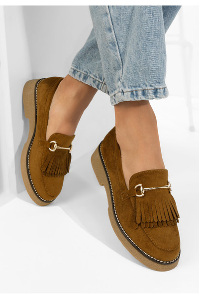 B T Shoes Γυναικεία μοκασίνια Kemily V2 καφέ