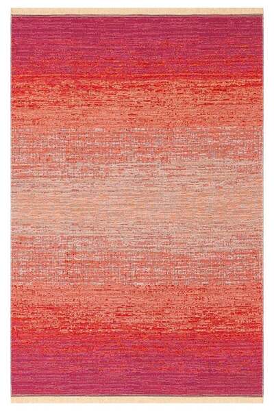 Eko Halı KUTNU KILIM KTN 01 TERRA PINK Modern Ombre Renk Geçişli Yıkanabilir ...