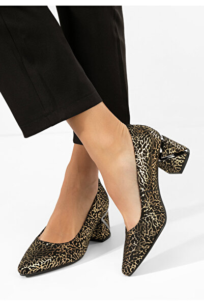 B T Shoes Γόβες με χοντρό τακούνι Esperanta μαύρα