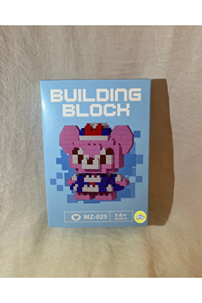 joyster Pembe Ayı Figürlü 14+ Yaş Mikro Bricks Retro Hobi Ve Dekorasyon Seti