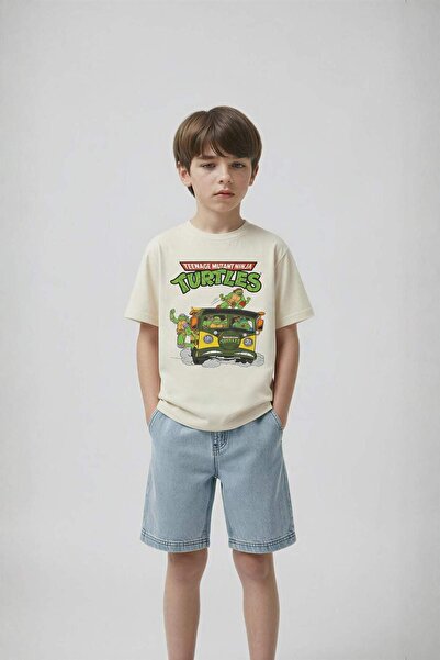 DeFacto Nınja Turtles-Retro New Regular Fit Crew Neck Short Sleeve T-Shirt fo...