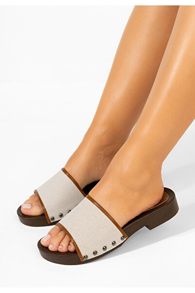 B T Shoes Γυναικείες παντόφλες Marianna V2 ταμπά