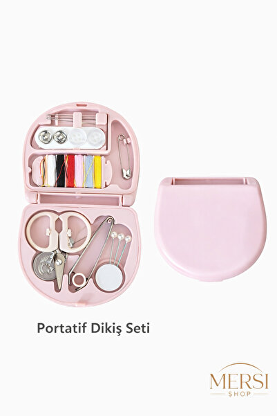 Mersi SHOP Mini Seyahat Dikiş Seti Çanta Boy Taşınabilir Acil Tamir Kit