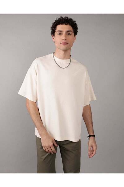 AMERICAN EAGLE AE Oversized Textured T-Shirt