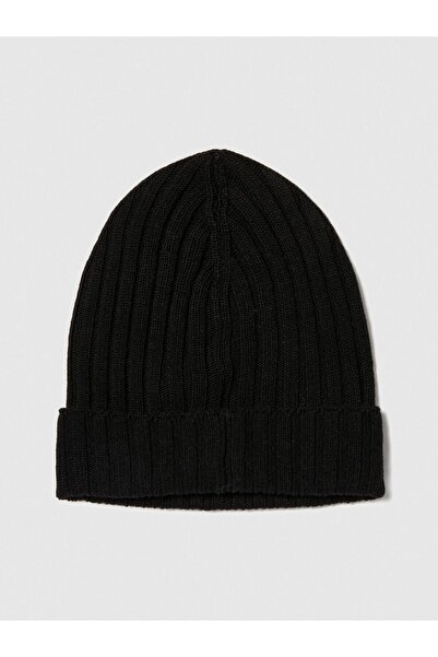 Sisley Ανδρικό μπερέ από μείγμα κασμίρι σε μαύρο χρώμα - 323A122HS0459