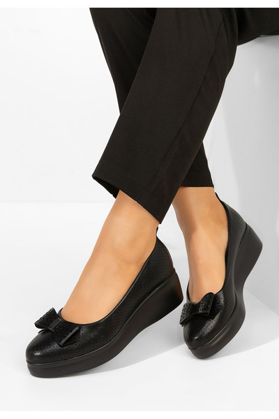 B T Shoes Pantofi cu platformă Latefa negri