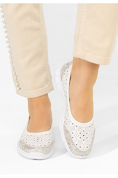 B T Shoes Εσπαντρίγιες δερματινεσ Giustina λευκά