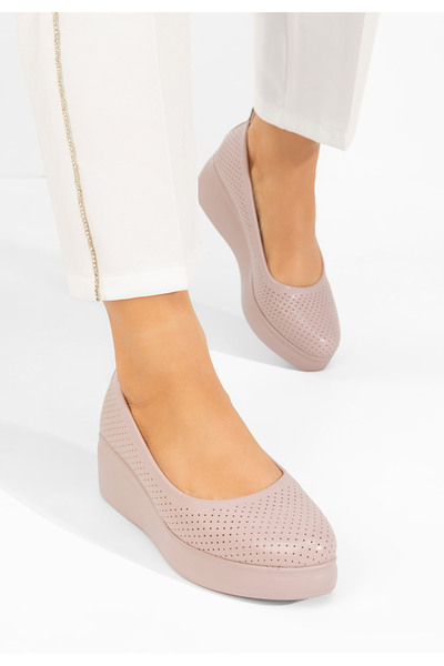 B T Shoes Πλατφόρμες γυναικείες Danetia ροζ