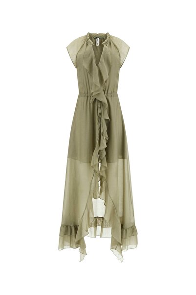 Guess Ruffled Long Dress