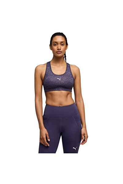 Puma Γυναικείο Μωβ Σουτιέν 4keeps - P Aop - Mid Bra 528151-64
