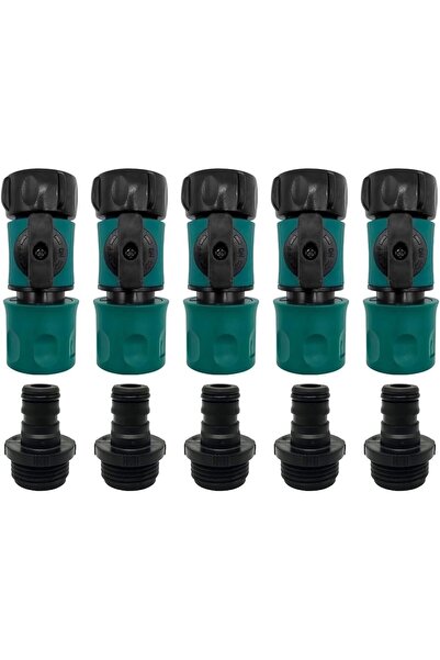 Arabest مجموعة من 5 موصلات خراطيم سريعة التوصيل، موصلات خراطيم حدائق ذكر وأنث...