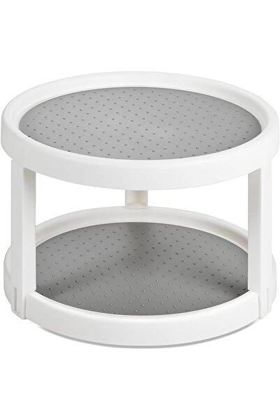 Arabest Lazy Susan Turntable Organizer, Non-Skid Rotating Seasoning Rack for ...