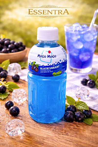 Essentra Home Mogu Mogu Blackcurrant İçecek 320 ml Nata de Coco 6’lı 6ADET fe...