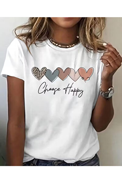 LİNA06 Women'S Clothing Featuring a Cute Short Sleeve Crew Neck T-Shirt with ...