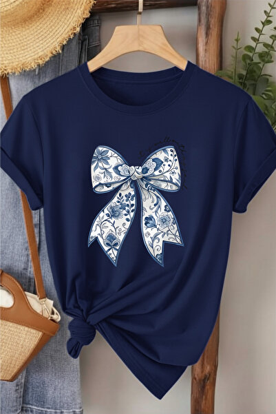 l'eivor Ribbon Special Design Printed Women's T-Shirt