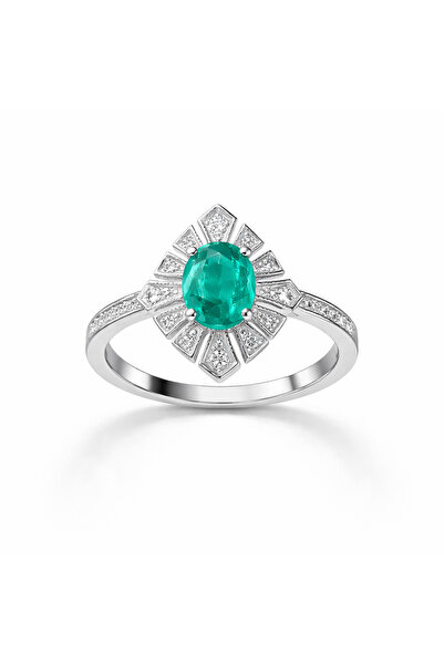 KLAZOJEWELRY 925 Ayar Gümüş Üzeri Yüksek Kalite Rodyum Kaplama Vintage Akuama...