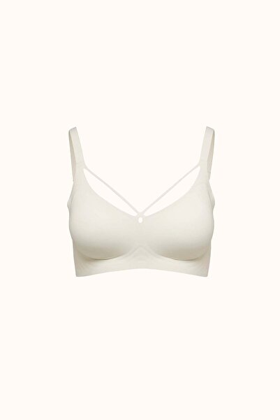 C&City Seamless Laser Cut Padded Bra Without Underwire Cc426 Ecru