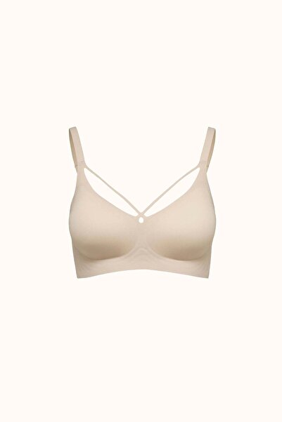 C&City Seamless Laser Cut Padded Bra Without Underwire Cc426 Tan
