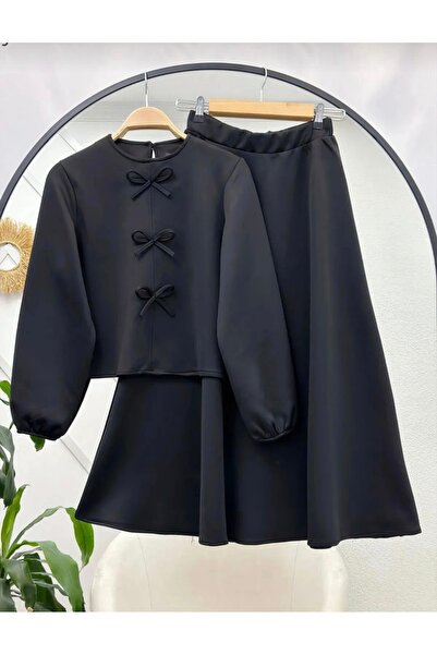 MODA TAY set de fuste cu detalii fundă