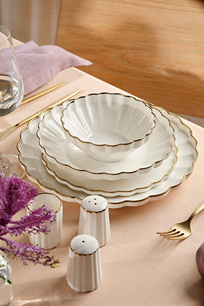 Karaca Stream Bone Oyster 53 Parça 12 Kişilik Yemek Takımı