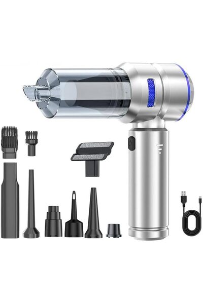 Yelejoy مكنسة كهربائية للسيارة مع شاشة عرض للطاقة، عنصر فلتر قابل للغسل، ملحق...