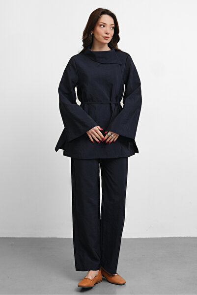 salisburys Γυναικείο σετ παντελονιού με πλαϊνό γιακά Molly Nelly