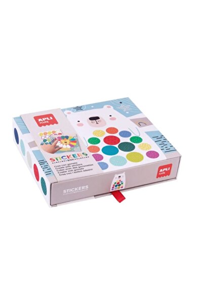 Aplı Δημιουργικό Παιχνίδι με Αυτοκόλλητα, Παιδιά, Αρκουδάκι, +3 Ετών