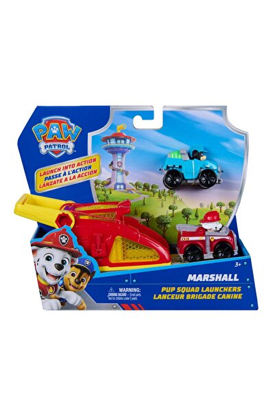Spin Masters Paw Patrol Σετ Φιγούρας Μάρσαλ και Όχημα με Εκτοξευτή