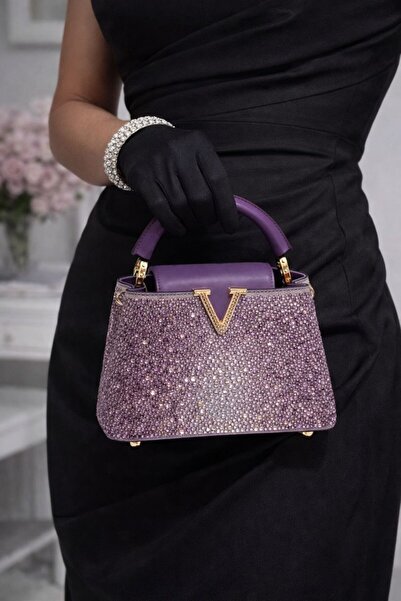 mothers dream مجموعة حقائب فاخرة بمقابض كريستالية على شكل حرف V