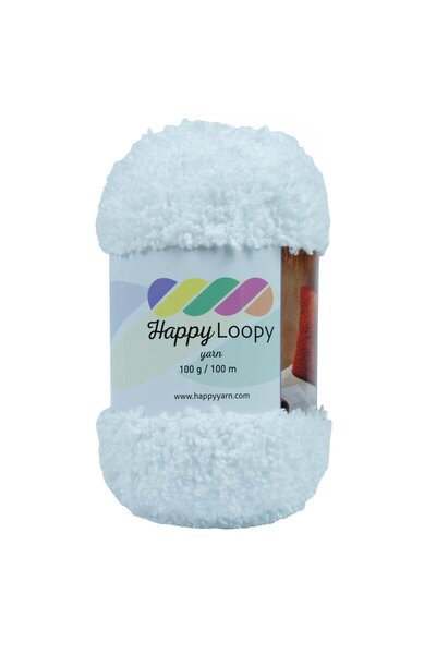 Kürkçü Han Happy Loopy Yarn - 100g / 100m | %100 Polyester Buklet Örgü İpi - ...