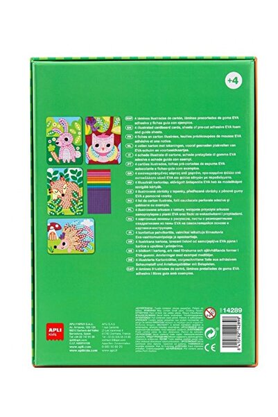 Aplı Joc Eva Mozaic, Foam, Apli, Tema Animale, 6 Coli