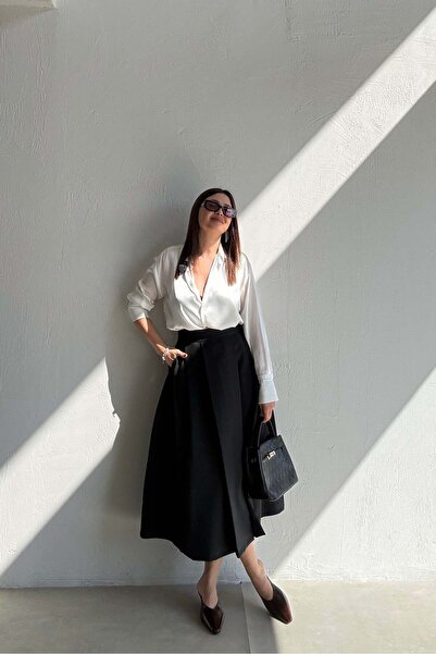 ELVAN TOLON Black Pleated Skirt