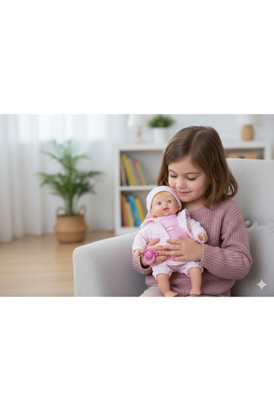 GLOBO Κούκλα μωρό 40 εκ., Κλαίει, Με σπεσιφικούς ήχους μωρού, Μιλάει, Ζητά πι...