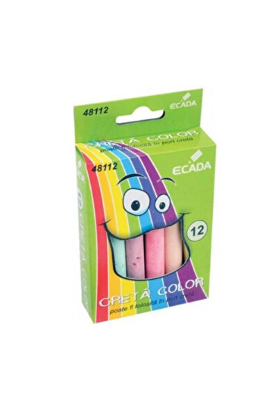 Ecada Cretă rotundă 12 bucăți/set multicoloră